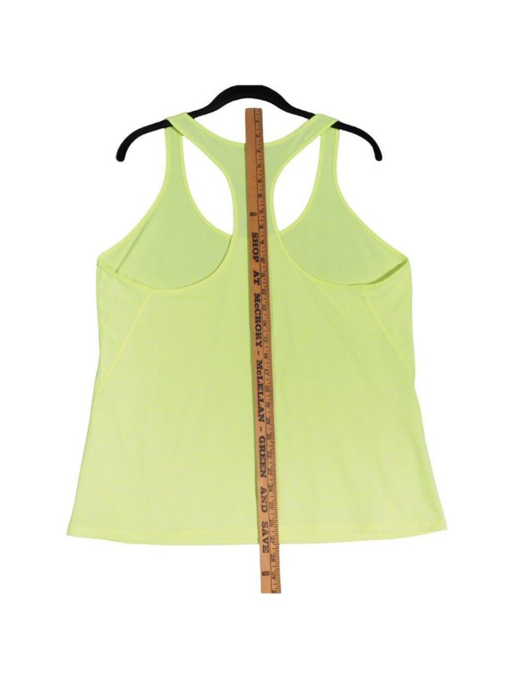 Ideology Neon Yellow Racerback Tank Top XL Polyester Spandex Womens Sleeveless A - Picture 7 of 8